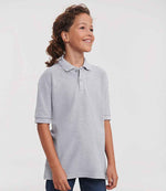 Russell Schoolgear Kids Poly/Cotton Piqué Polo Shirt Light Oxford