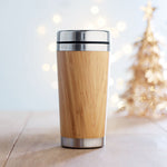 Double wall bamboo flask 400ml