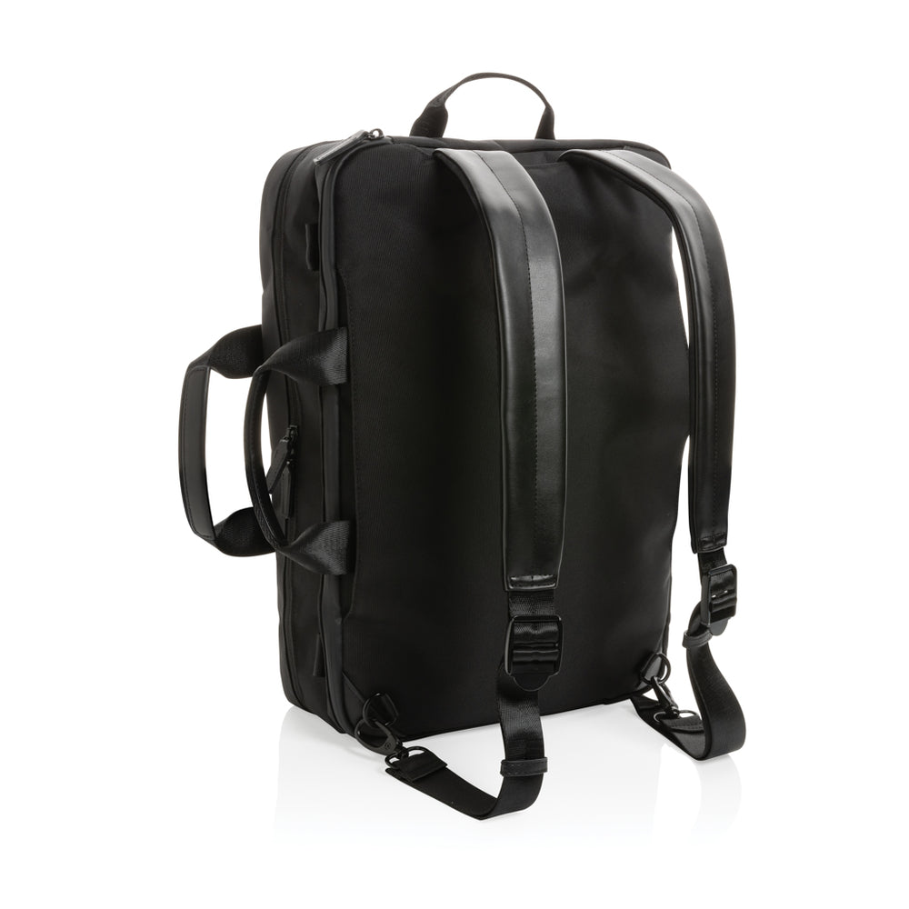 Branded Swiss Peak Aware™ executive 2-in-1 laptop backpack