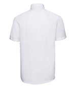 Russell Collection Short Sleeve Ultimate Non-Iron Shirt White