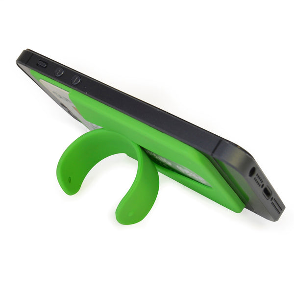 Branded White Phone Pocket & Stand - Pkd 500