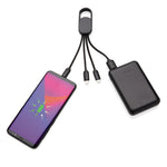 Branded 4-in-1 cable with carabiner clip