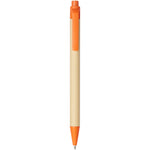 Branded Berk recycled carton and corn plastic ballpoint pen