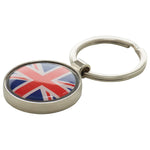 Round Metal Domed Logo Keyring