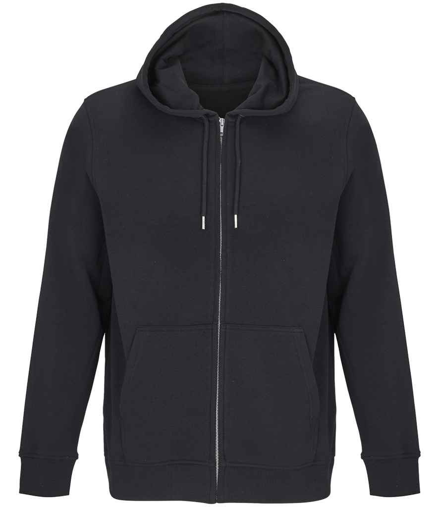 SOL'S Unisex Calipso Eco-Friendly Full Zip Hoodie Black