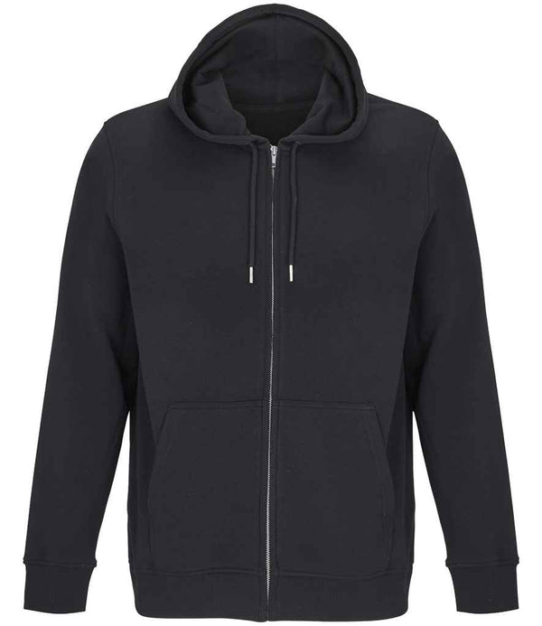 SOL'S Unisex Calipso Eco-Friendly Full Zip Hoodie Black