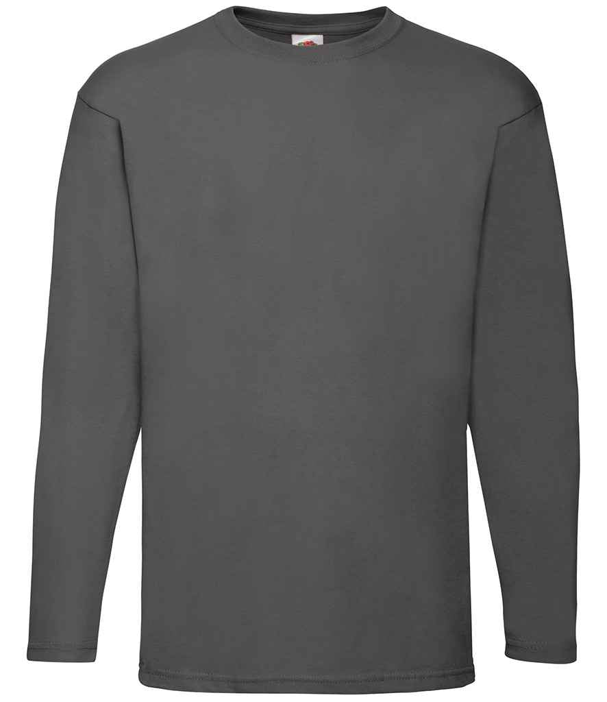 Fruit of the Loom Long Sleeve Value T-Shirt Light Graphite