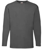 Fruit of the Loom Long Sleeve Value T-Shirt Light Graphite