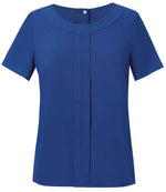 Brook Taverner Ladies Verona Short Sleeve Shirt Royal Blue