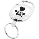 Branded Gerlos roller clip keychain