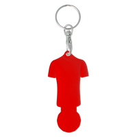 Football Shirt Shaped Trolley Coin Keyring