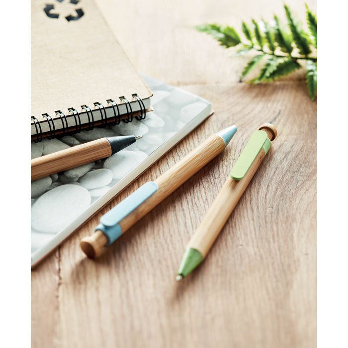 Branded Bamboo/Wheat-Straw ABS ball pen