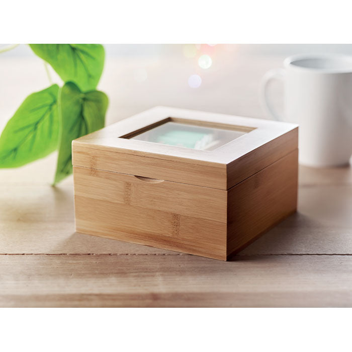 Branded Bamboo tea box