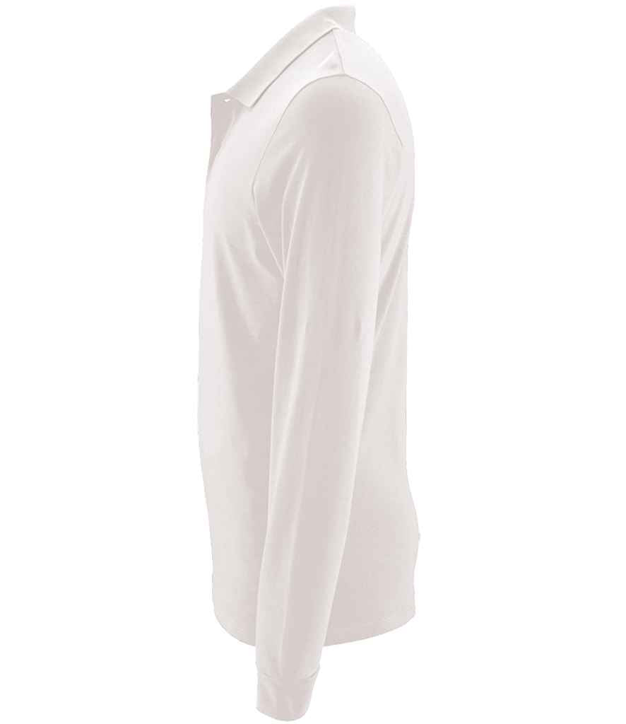 SOL'S Perfect Long Sleeve Piqué Polo Shirt White