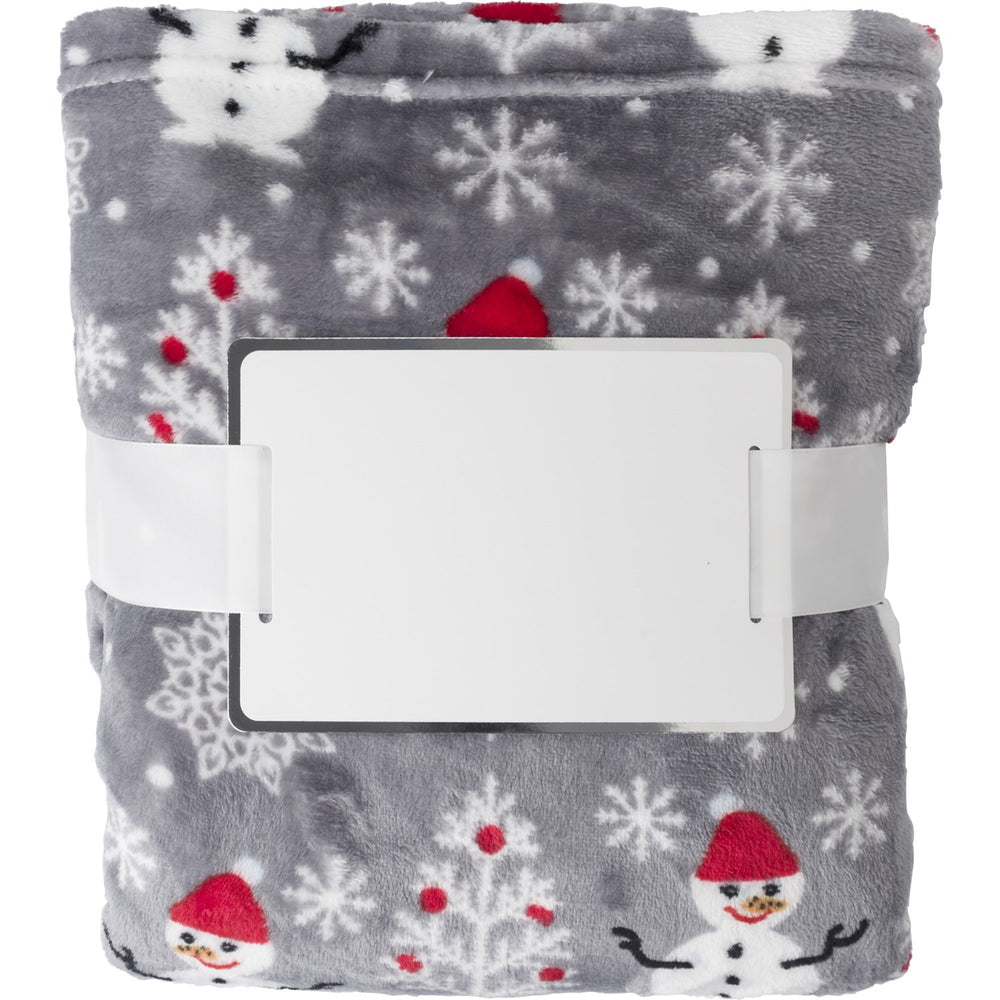 Branded Melsomby Flannel fleece snowmen blanket (260 gr/m2)