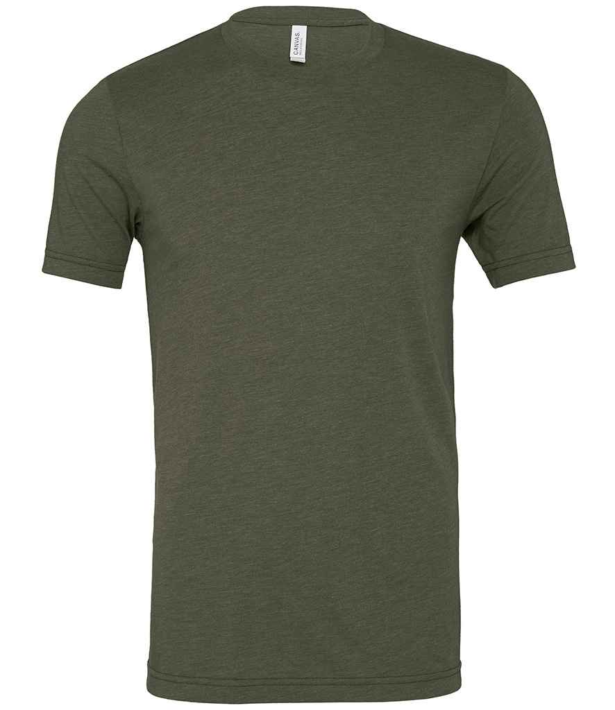 Canvas Unisex Tri-Blend T-Shirt Military Green Tri-Blend