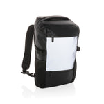 Branded PU high visibility easy access 15.6" laptop backpack