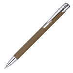 MOLE-MATE ball pen with chrome trim Brown