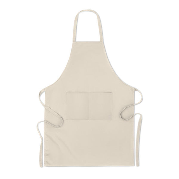Branded Organic cotton apron 200 gr/m²