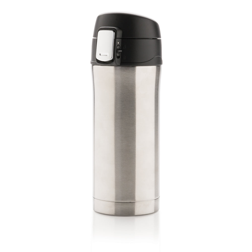Branded RCS Recycled stainless steel easy lock vacuum mug