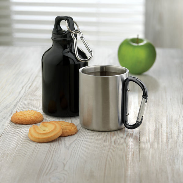 Branded Metal mug & carabiner handle