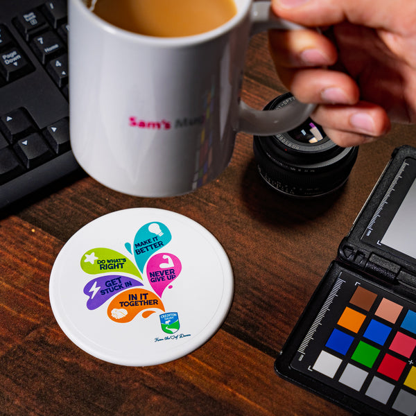 Renato Recycled Plastic Coaster - Circle