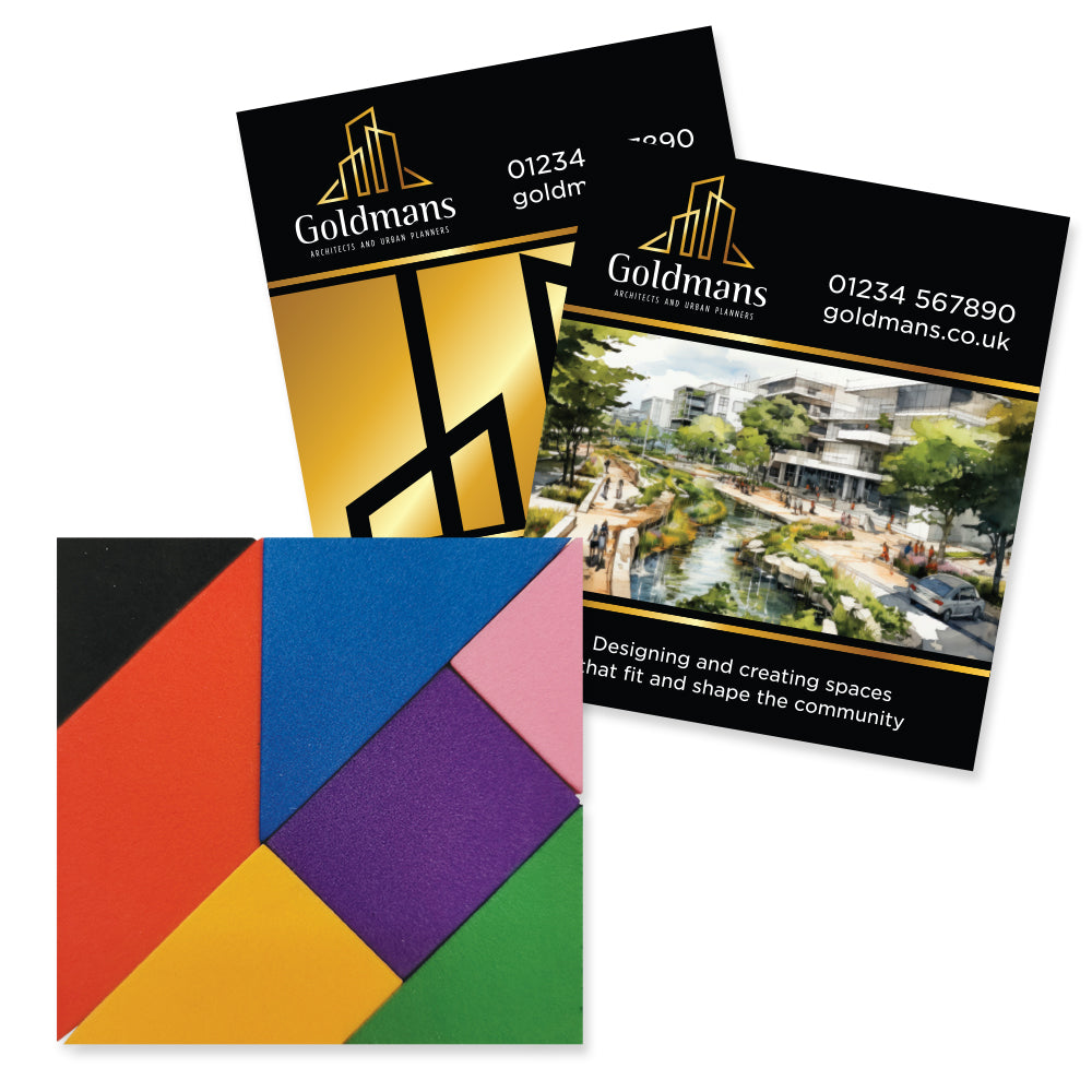 Foam Geometric Puzzle Shapes with Printed Insert