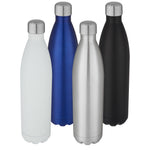 Branded Cove 1 L vacuum insulated stainless steel bottle