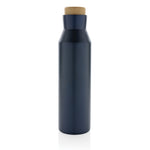 Branded Gaia RCS certified recycled stainless steel vacuum bottle