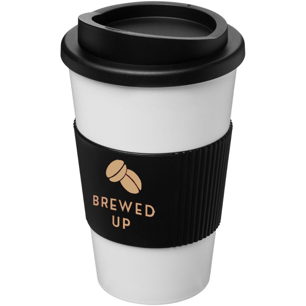 Branded Americano® 350 ml insulated tumbler with grip