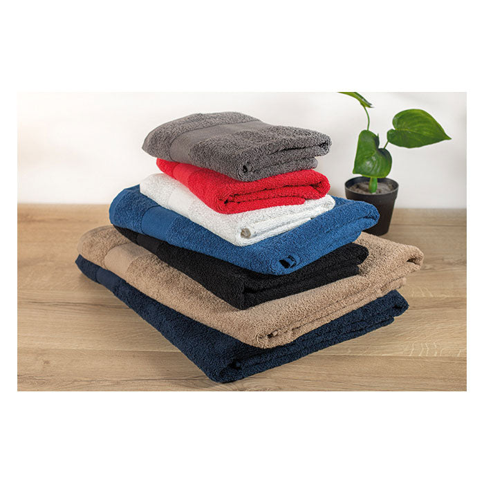 Towel organic cotton 100x50cm Red