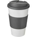 Branded Americano® 350 ml tumbler with grip & spill-proof lid