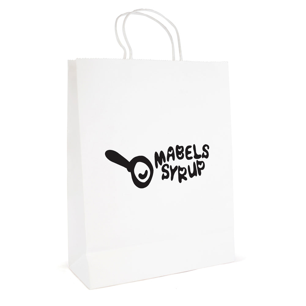 Branded Brunswick Large Paper Bag with matching paper twisted handles