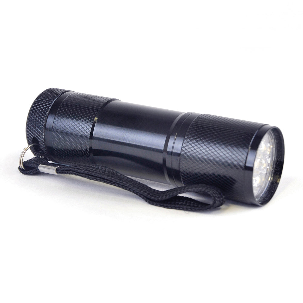 Sycamore Solo 9 Led Metal Torch with batteries included