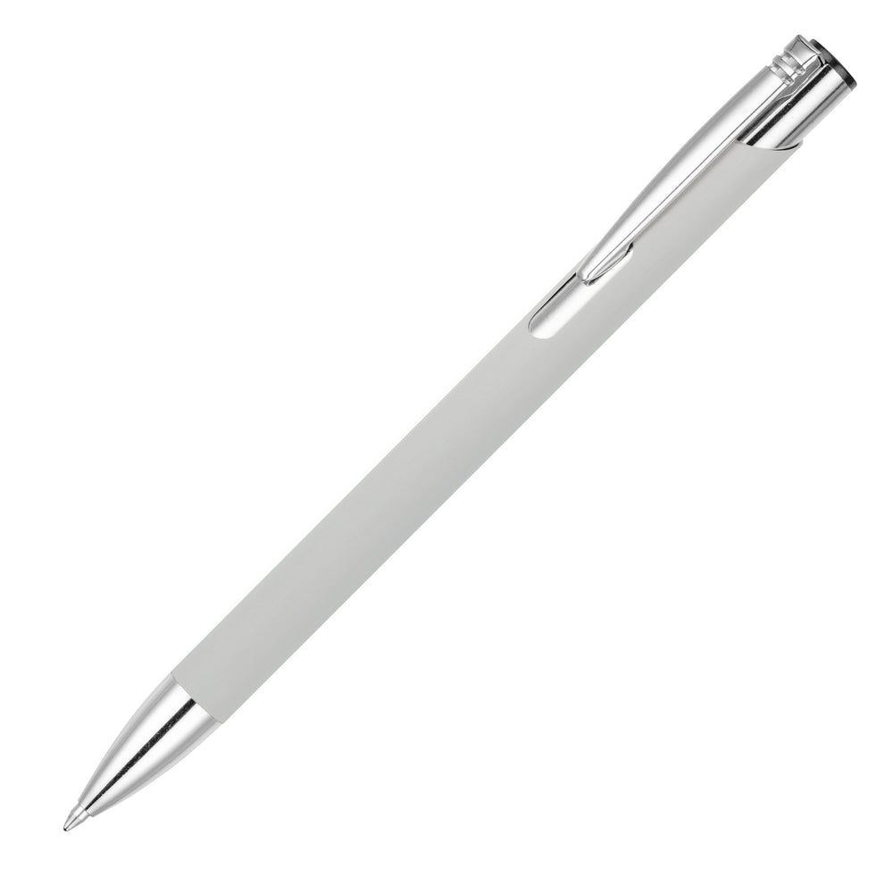 MOLE-MATE ball pen with chrome trim Silver