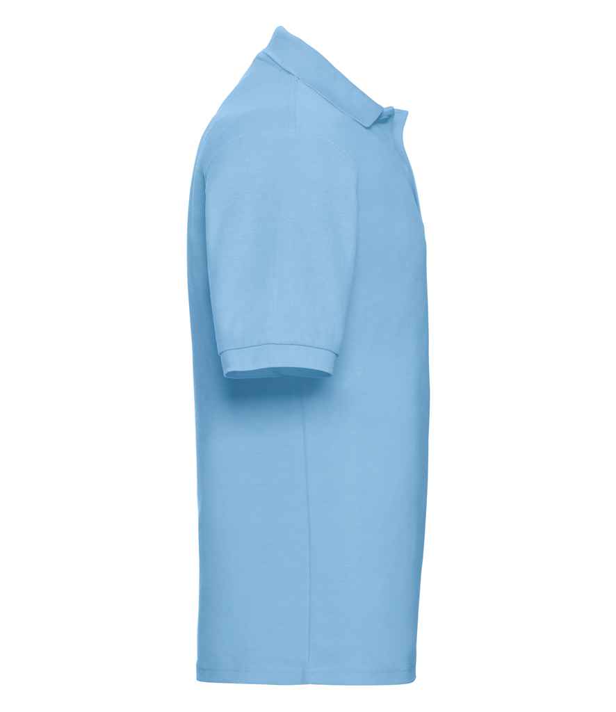 Russell Poly/Cotton Piqué Polo Shirt Sky Blue