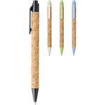 Branded Midar cork and wheat straw ballpoint pen