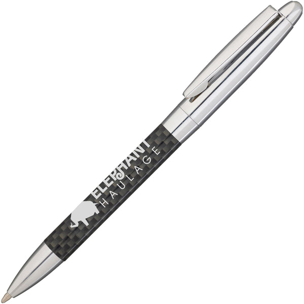 Branded JAVELIN ball pen with chrome trim
