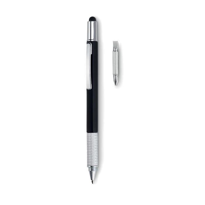 Branded Spirit level pen with ruler