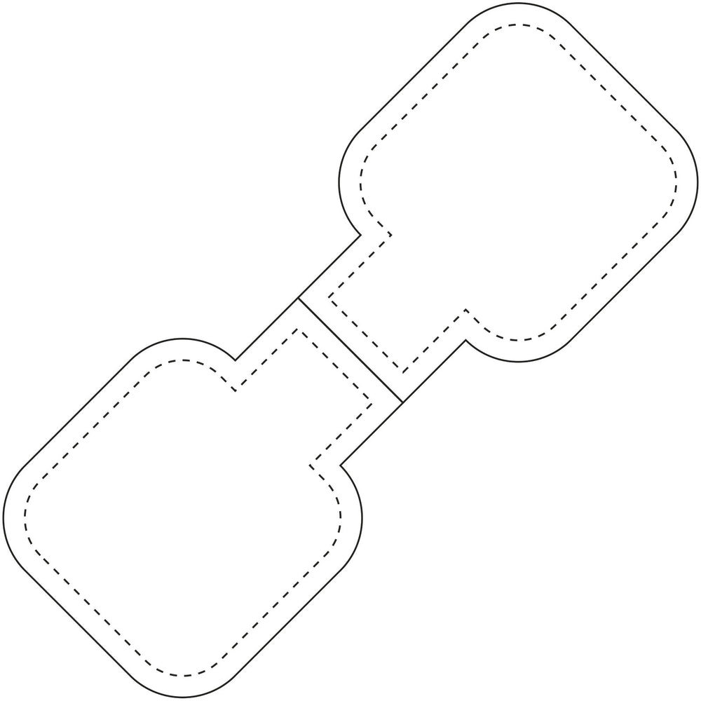 Branded RFX™ M-10 square reflective PVC magnet