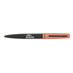 Branded Pitcorthie SAMARIA metal ballpen with blue ink