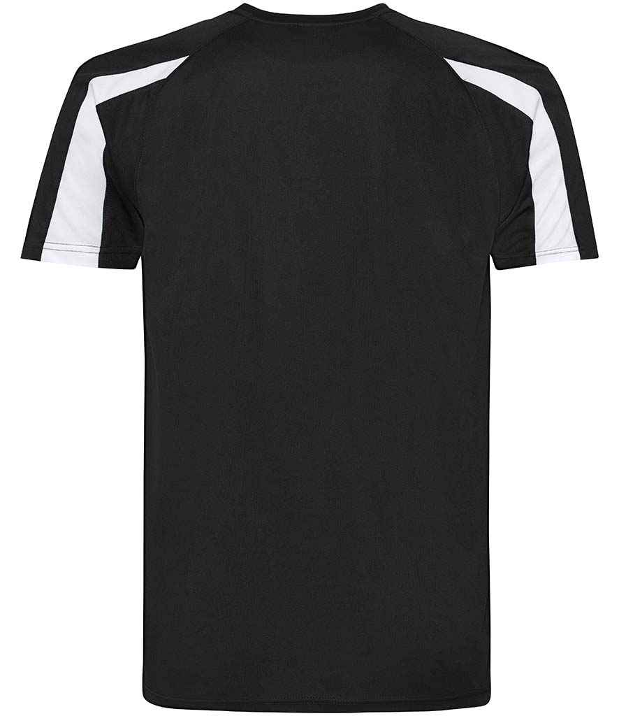 AWDis Cool Contrast Wicking T-Shirt Jet Black/Arctic White