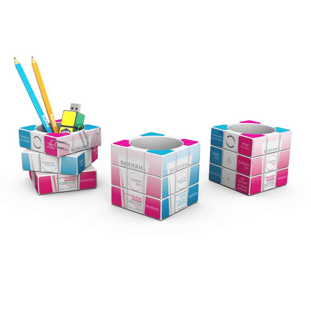 Branded Promotional Rubik's Pen Pot