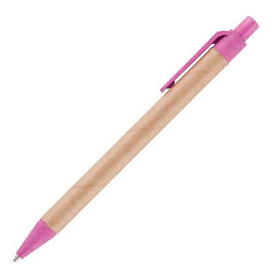 AYR CARD ball pen with wheat plastic trim