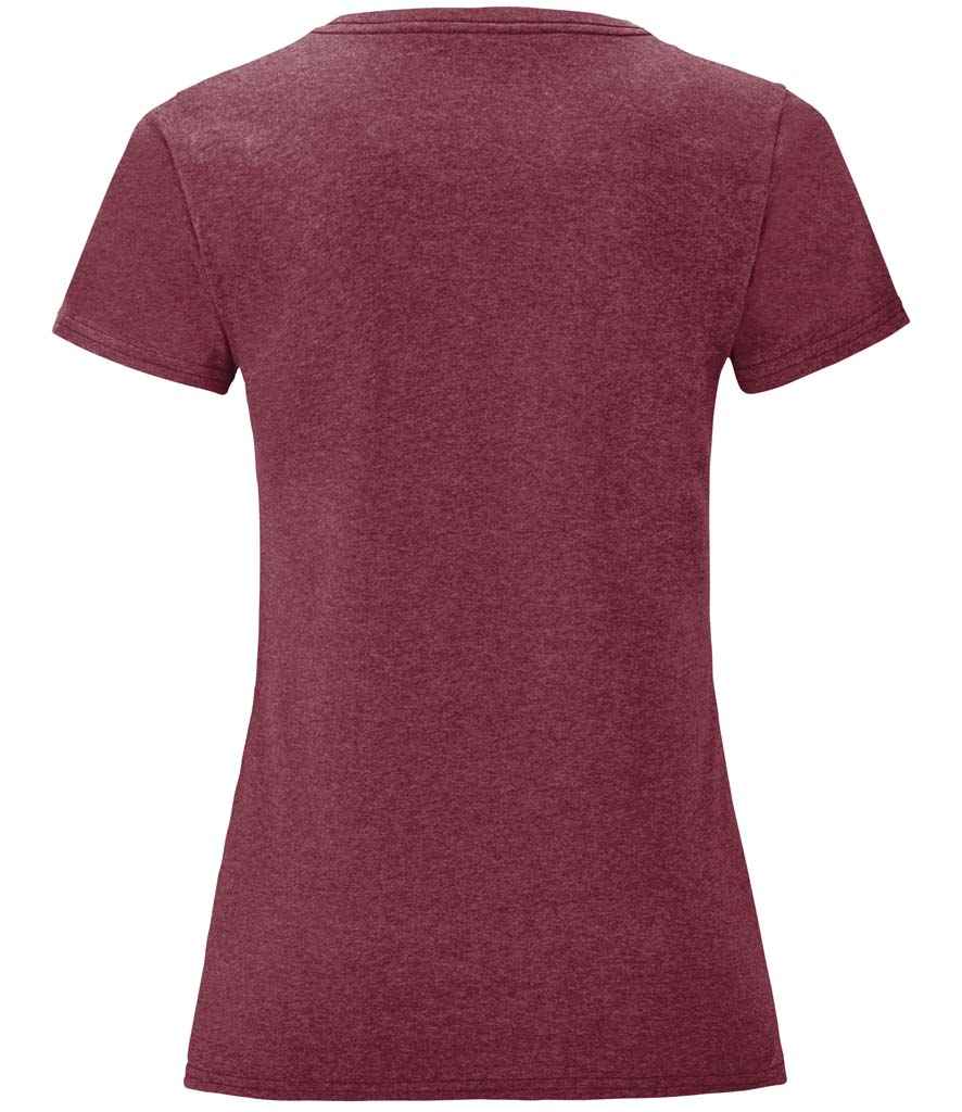 Fruit of the Loom Ladies Iconic 150 T-Shirt Heather Burgundy