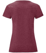 Fruit of the Loom Ladies Iconic 150 T-Shirt Heather Burgundy