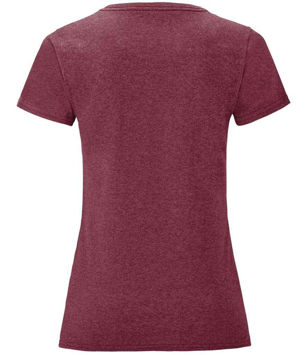 Fruit of the Loom Ladies Iconic 150 T-Shirt Heather Burgundy