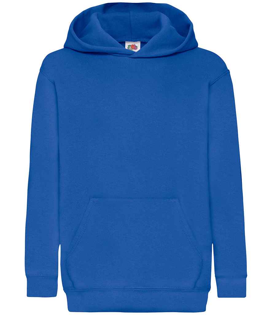 Fruit of the Loom Kids Classic Hooded Sweatshirt Royal Blue