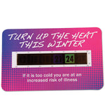 Small Temperature Gauge Cards with Magnet and Adhesive Pad