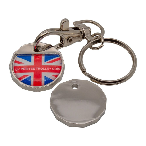 Express Metal Trolley Coin Keyring